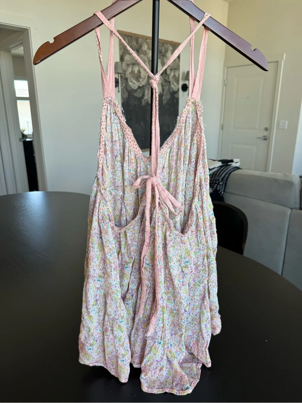 Vintage Free People pink tank top